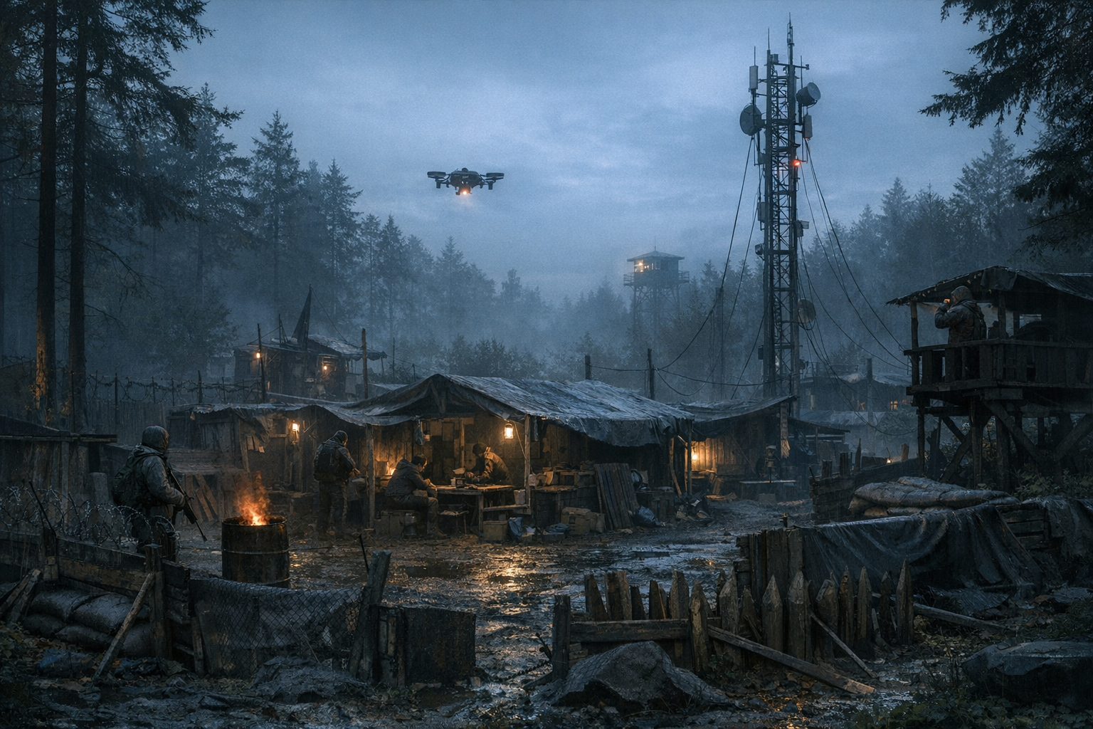 Avant-poste de survivants.